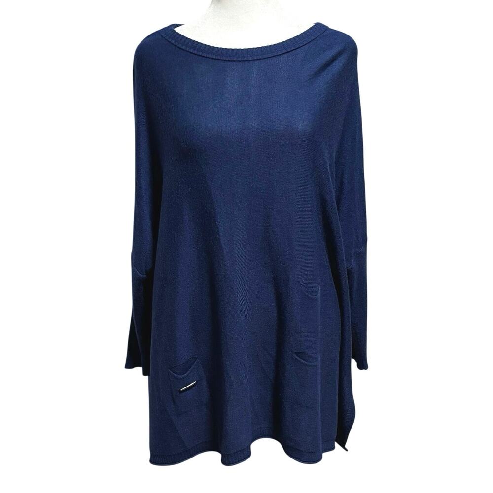 Mersea Women’s One Size Catalina Crewneck Sweater Blue